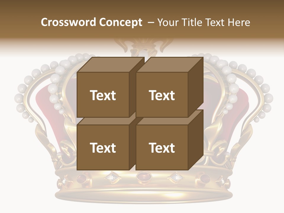 Shiny Isolated King PowerPoint Template