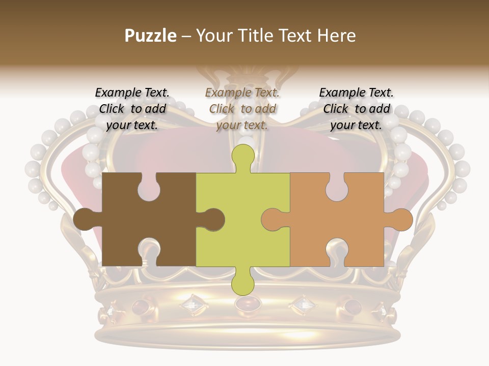 Shiny Isolated King PowerPoint Template