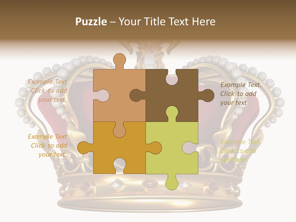 Shiny Isolated King PowerPoint Template