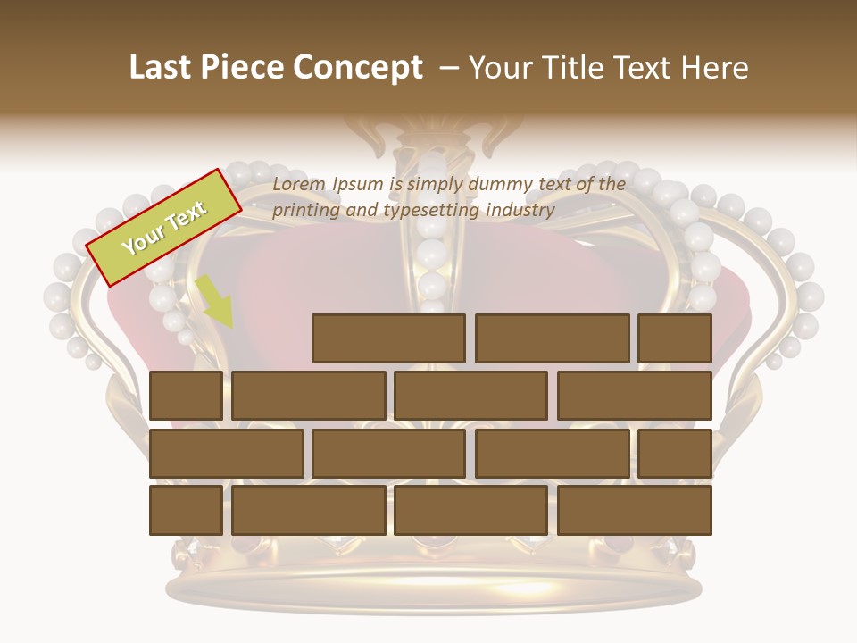 Shiny Isolated King PowerPoint Template