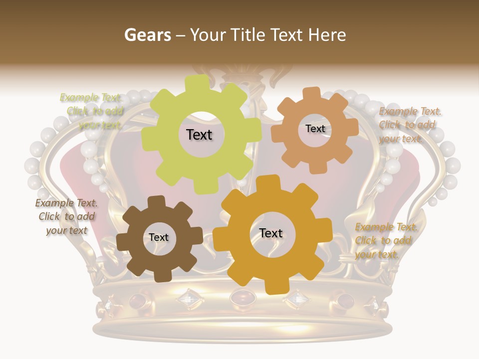 Shiny Isolated King PowerPoint Template