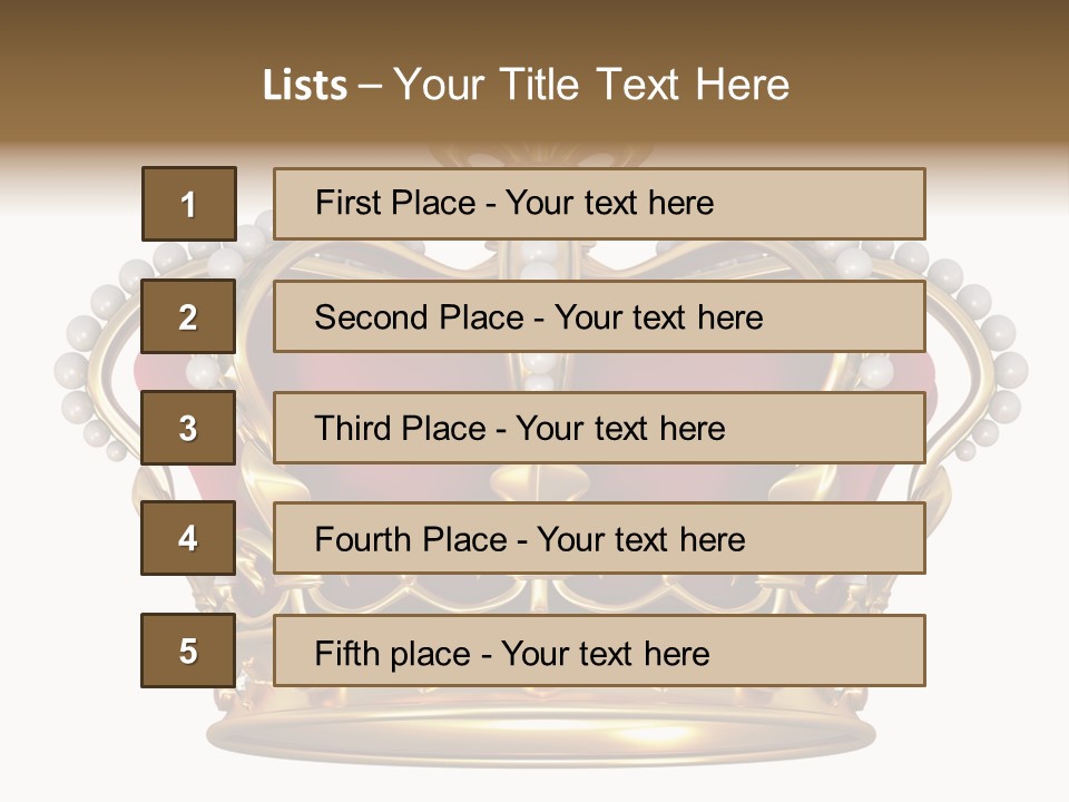 Shiny Isolated King PowerPoint Template