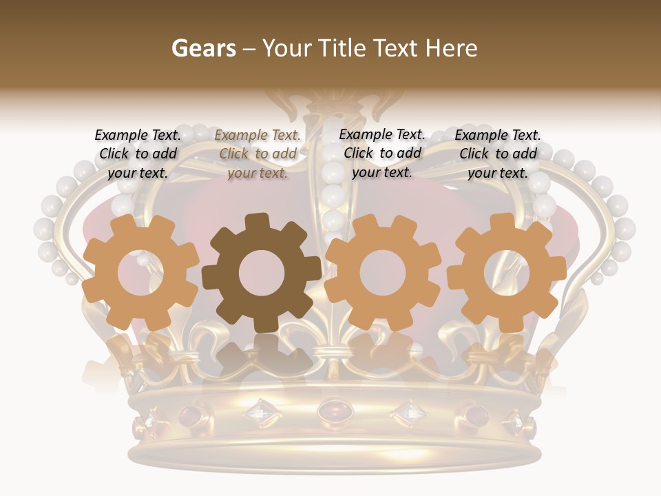 Shiny Isolated King PowerPoint Template