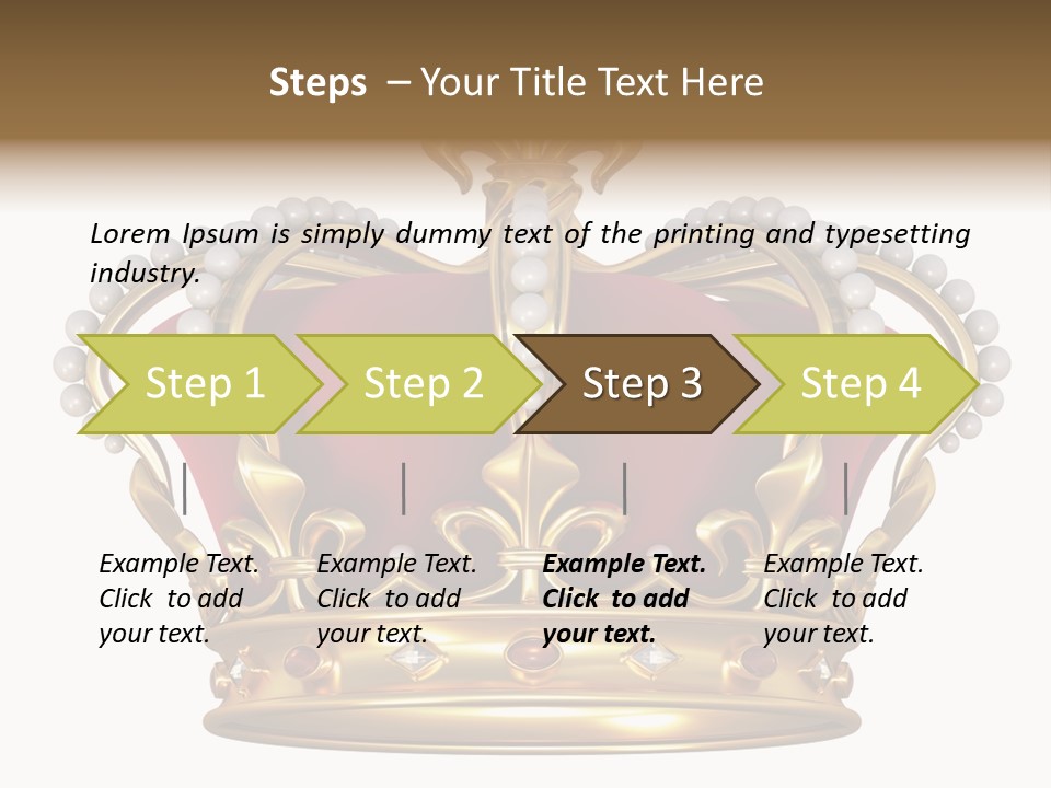 Shiny Isolated King PowerPoint Template