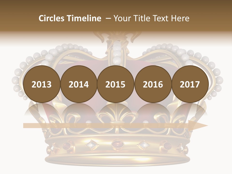 Shiny Isolated King PowerPoint Template