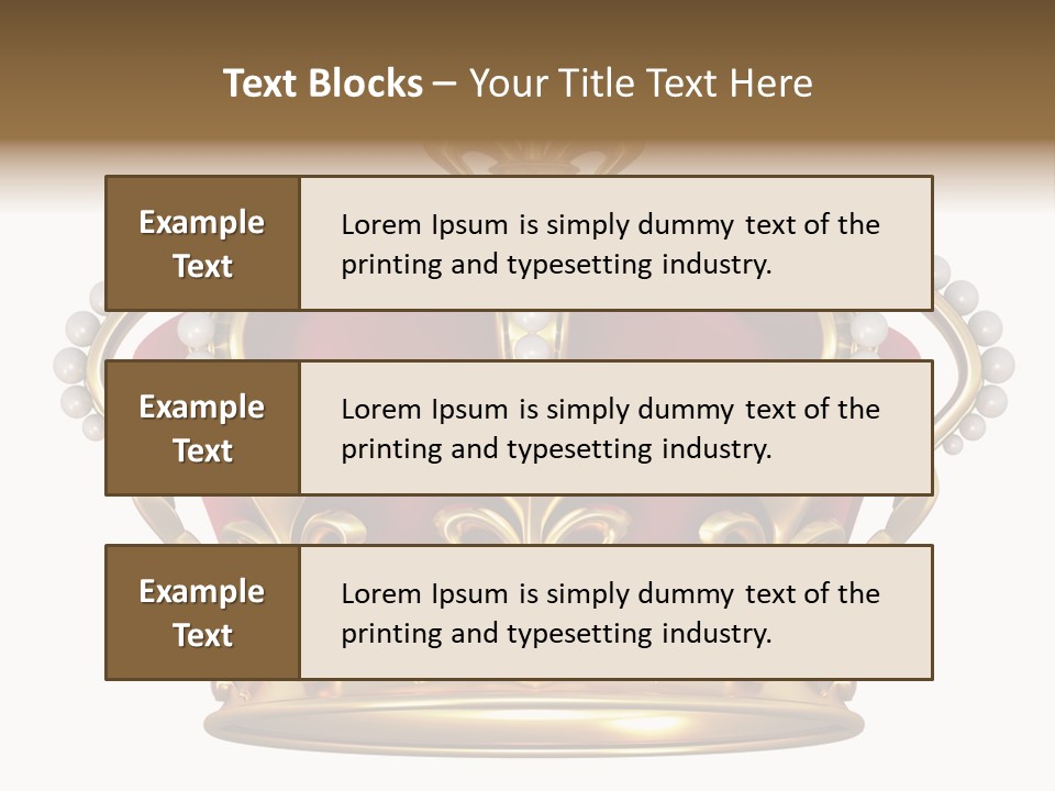 Shiny Isolated King PowerPoint Template