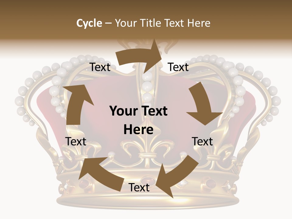 Shiny Isolated King PowerPoint Template