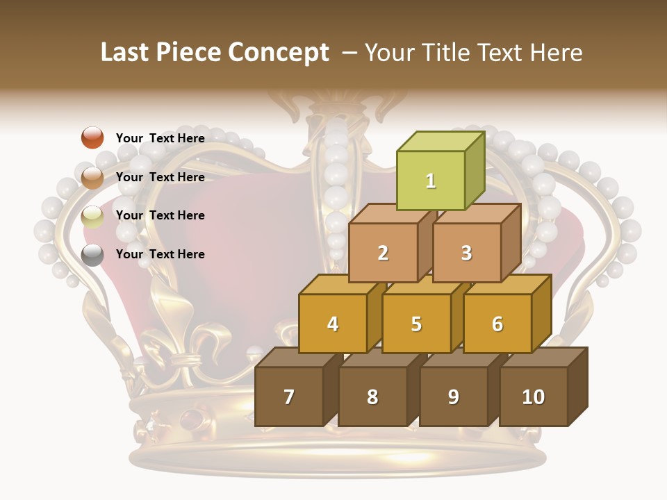 Shiny Isolated King PowerPoint Template
