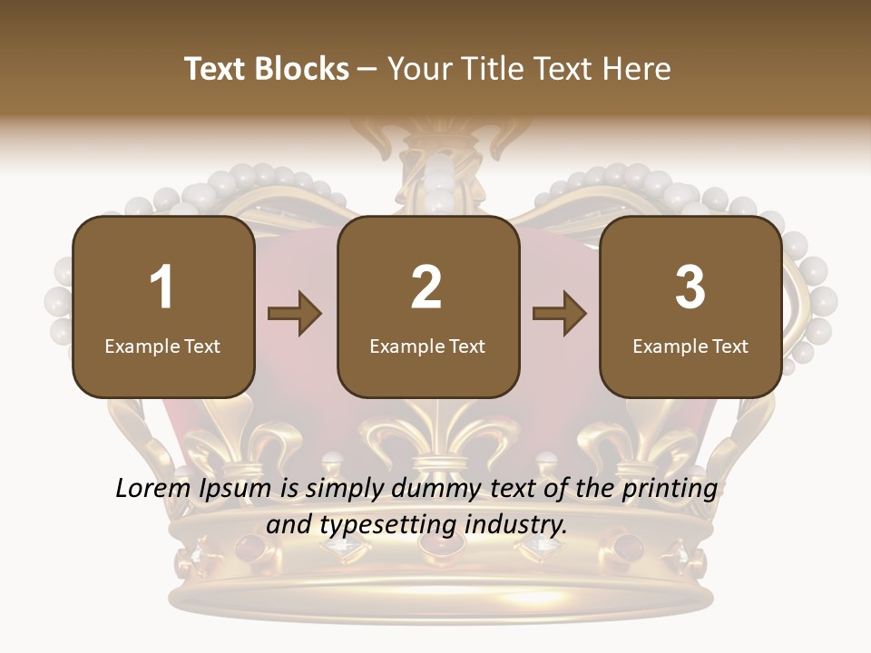 Shiny Isolated King PowerPoint Template