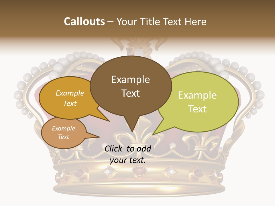 Shiny Isolated King PowerPoint Template