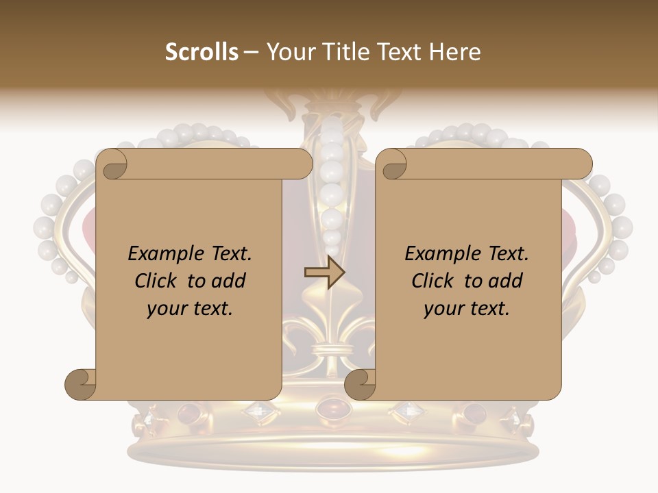 Shiny Isolated King PowerPoint Template