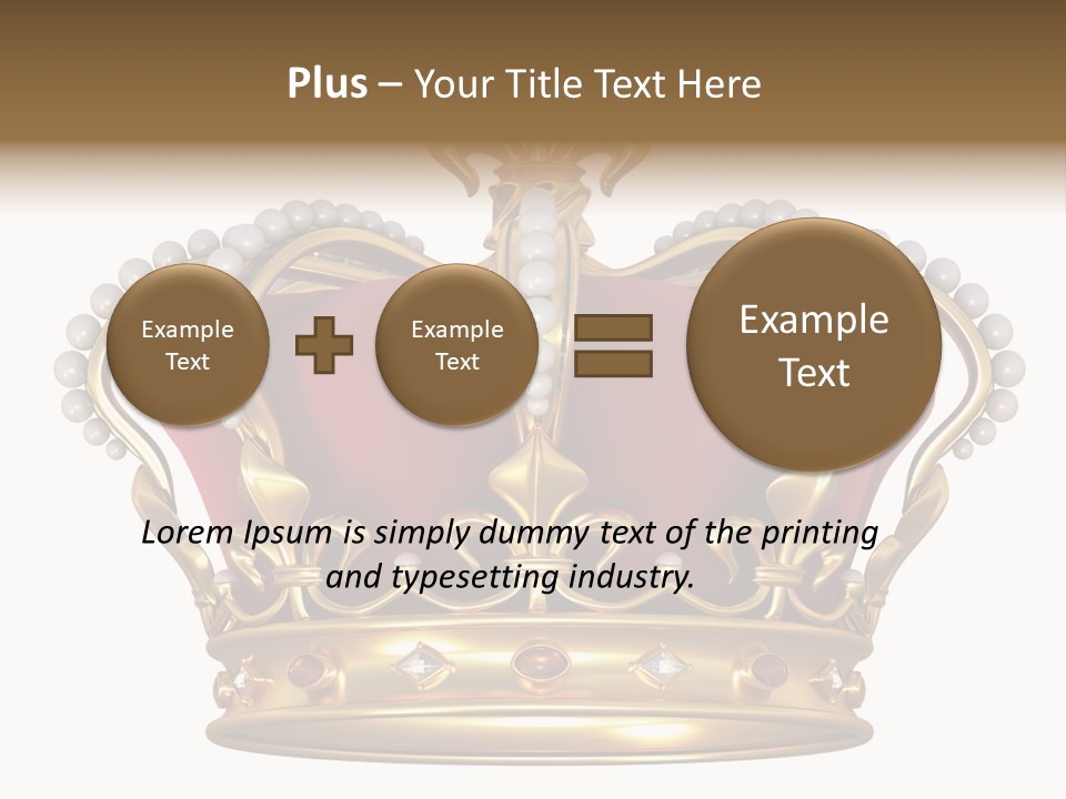 Shiny Isolated King PowerPoint Template