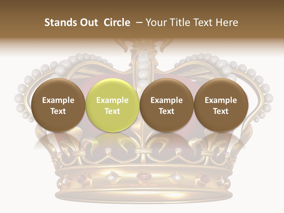 Shiny Isolated King PowerPoint Template