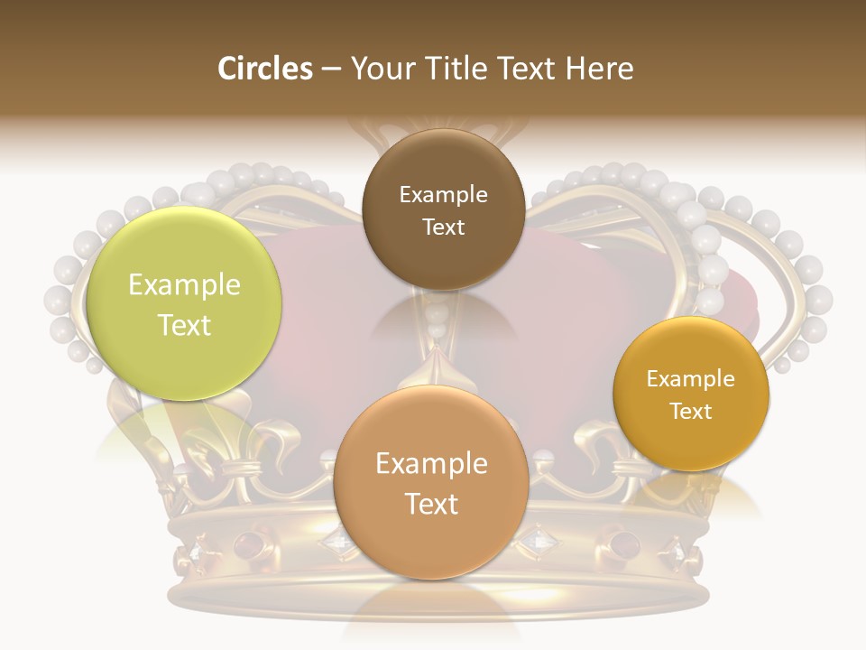 Shiny Isolated King PowerPoint Template