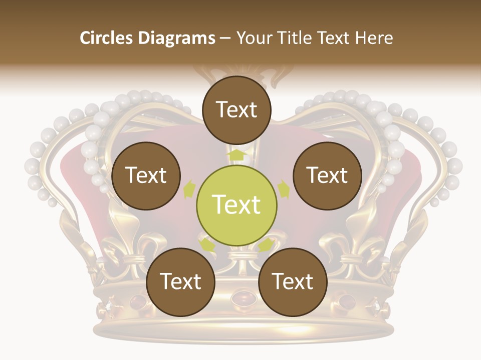 Shiny Isolated King PowerPoint Template