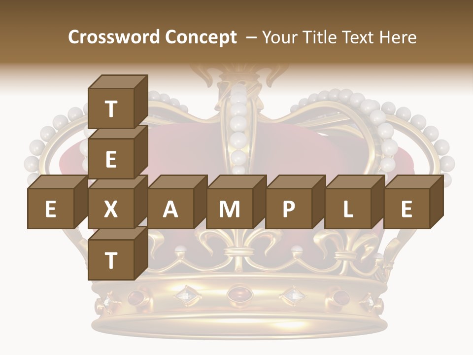 Shiny Isolated King PowerPoint Template