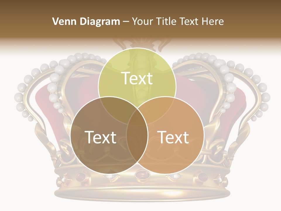 Shiny Isolated King PowerPoint Template