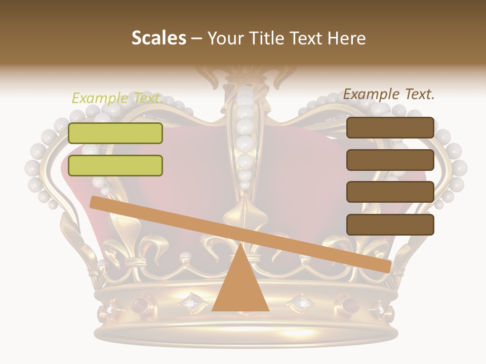 Shiny Isolated King PowerPoint Template