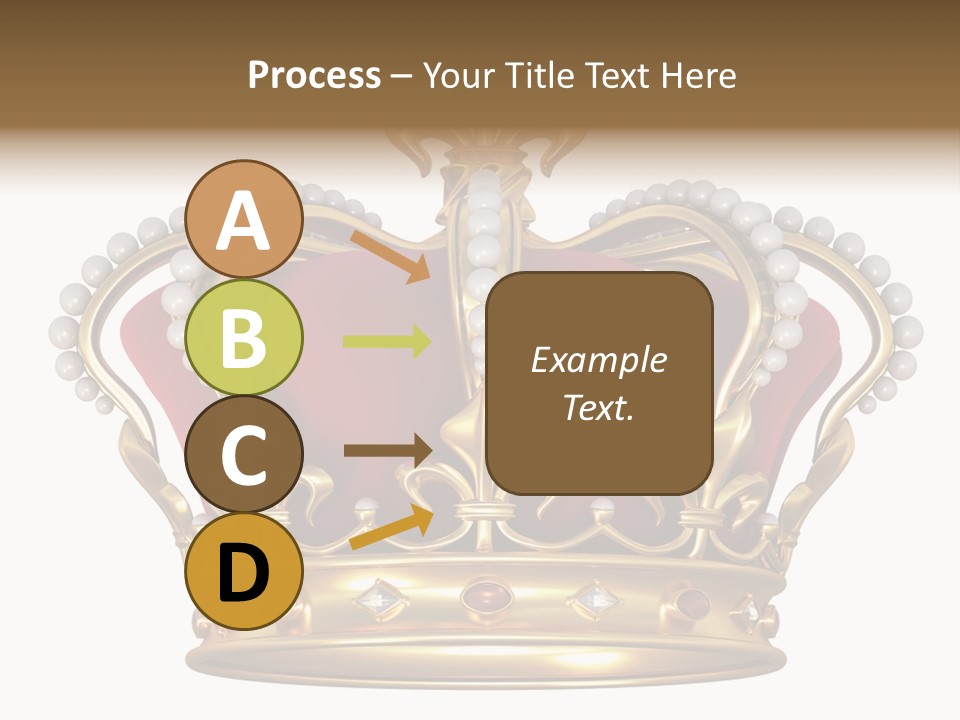Shiny Isolated King PowerPoint Template