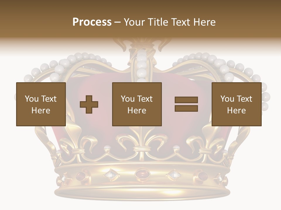 Shiny Isolated King PowerPoint Template