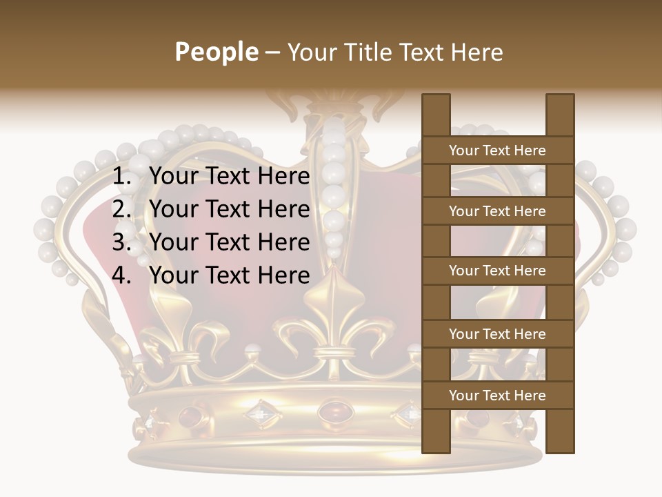 Shiny Isolated King PowerPoint Template