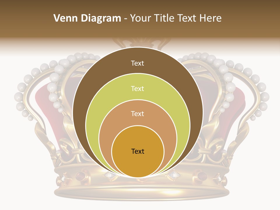 Shiny Isolated King PowerPoint Template