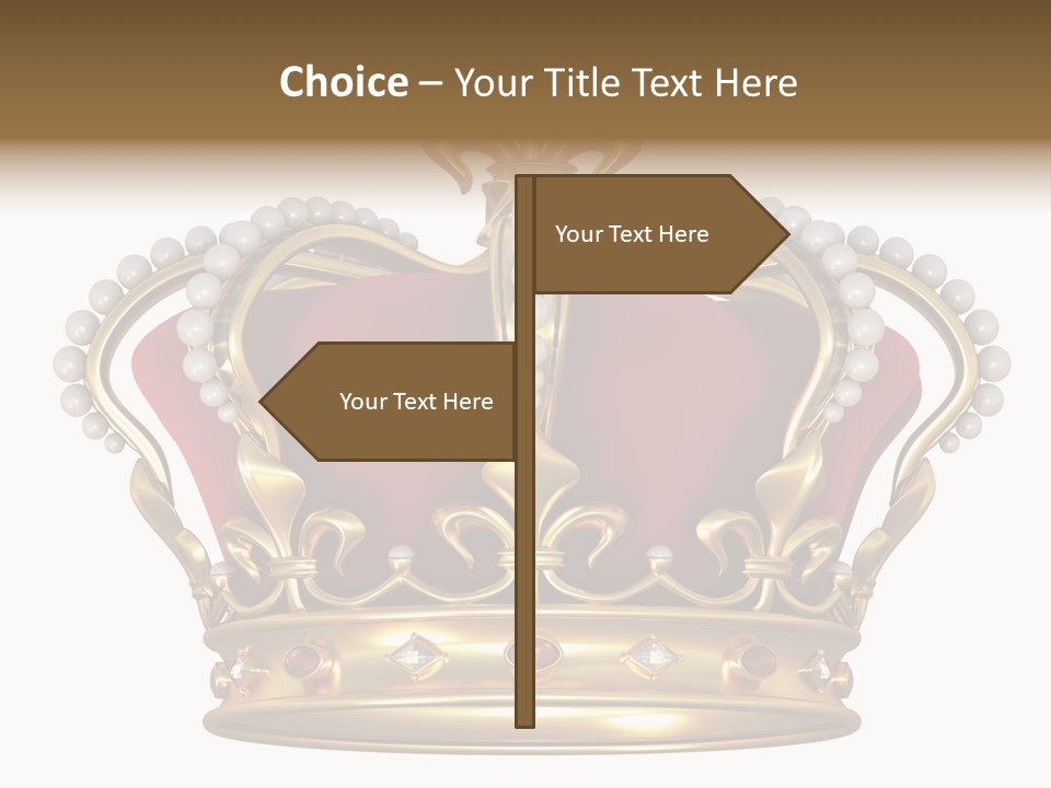 Shiny Isolated King PowerPoint Template