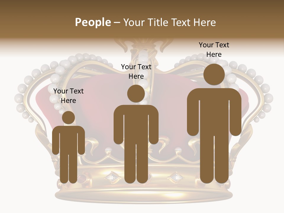 Shiny Isolated King PowerPoint Template