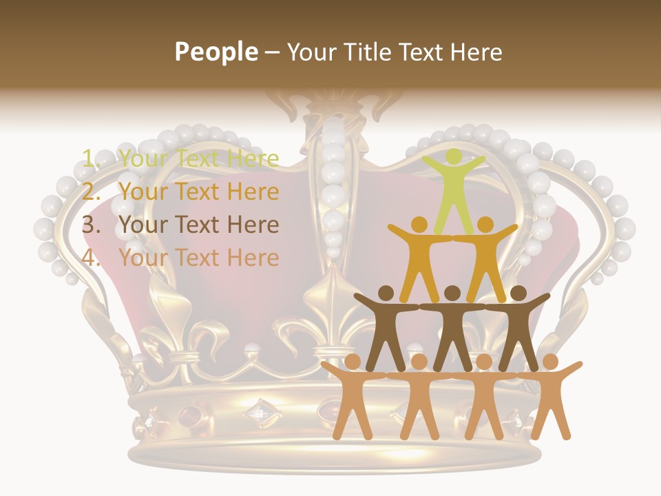Shiny Isolated King PowerPoint Template
