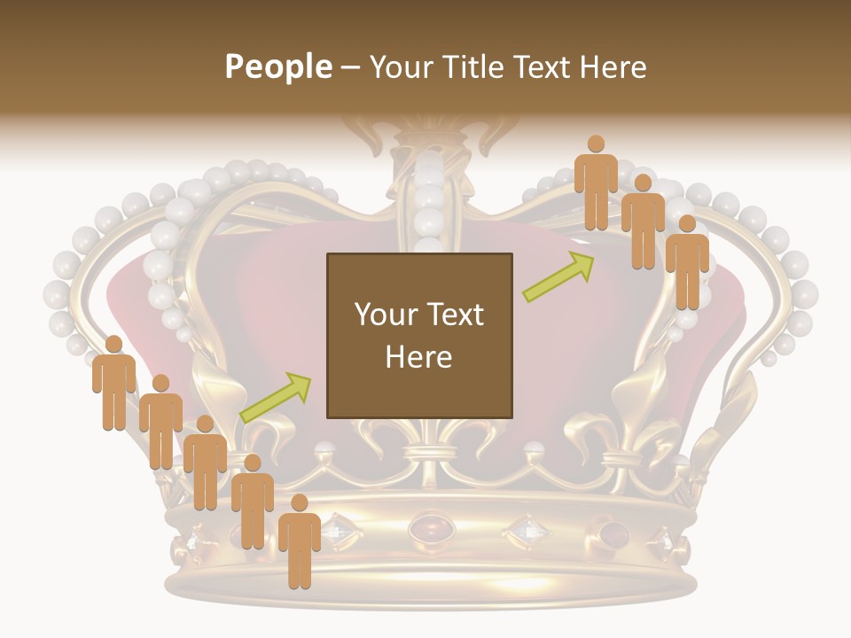 Shiny Isolated King PowerPoint Template