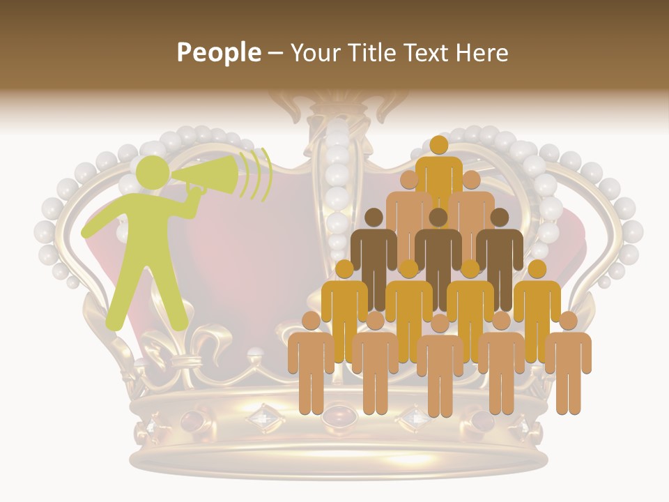 Shiny Isolated King PowerPoint Template