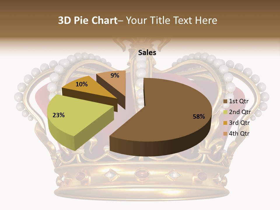 Shiny Isolated King PowerPoint Template