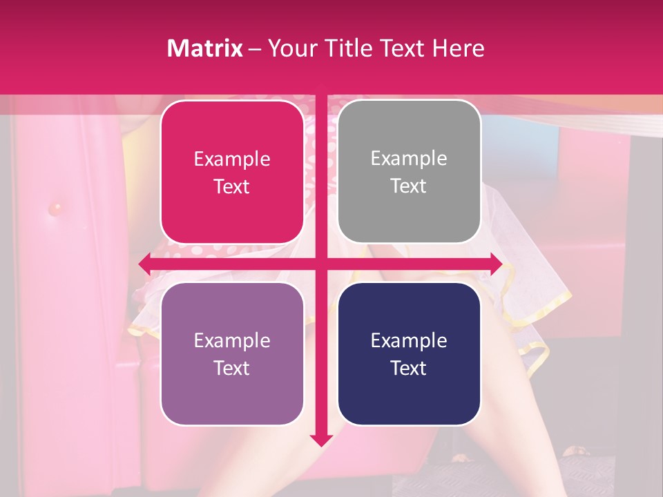 Infantile Woman Diner PowerPoint Template