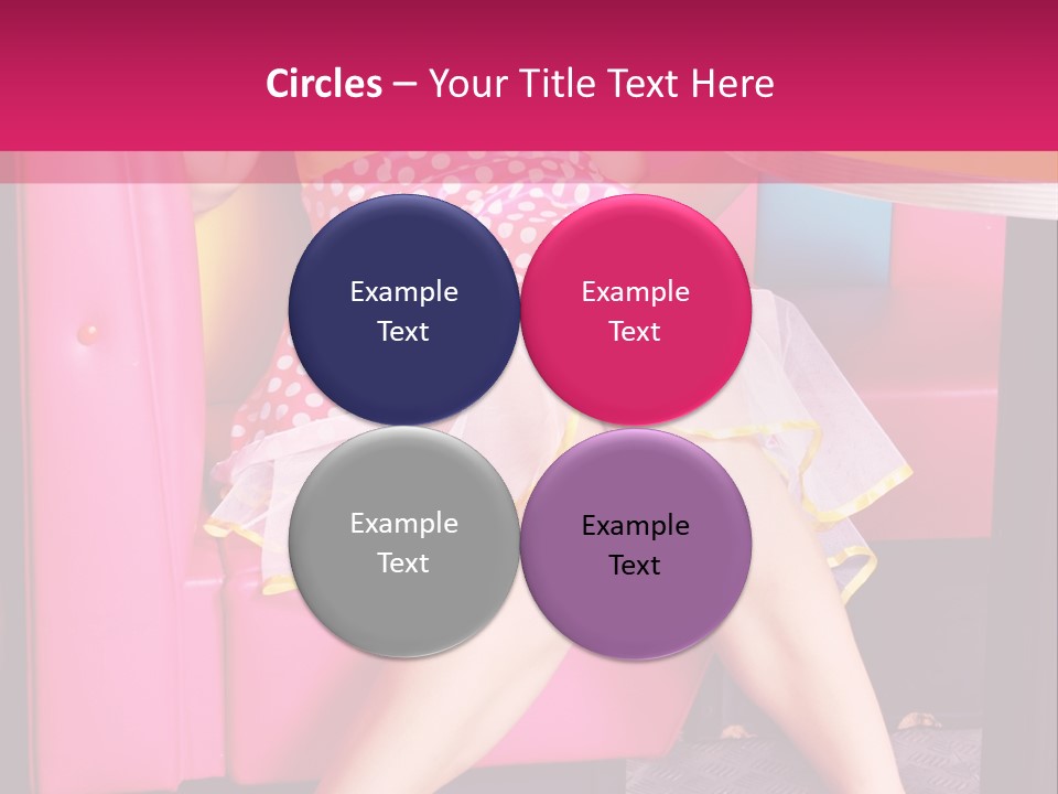 Infantile Woman Diner PowerPoint Template