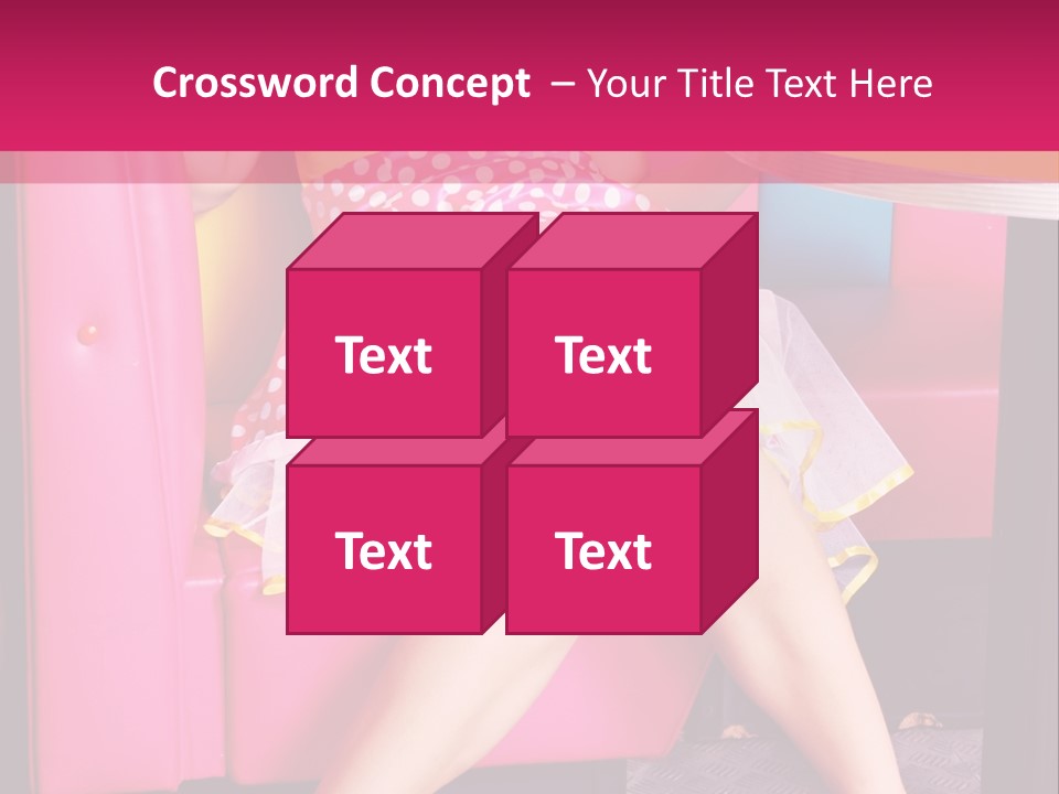 Infantile Woman Diner PowerPoint Template