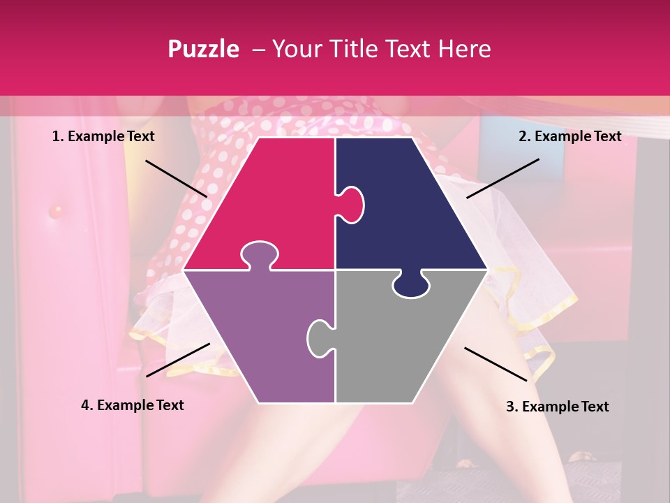 Infantile Woman Diner PowerPoint Template