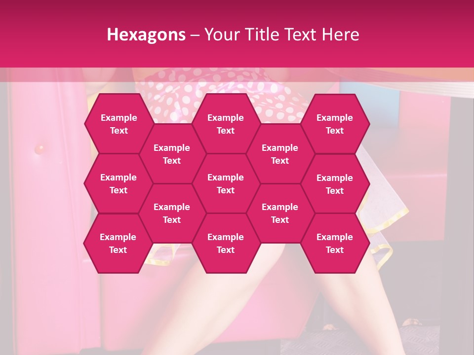 Infantile Woman Diner PowerPoint Template