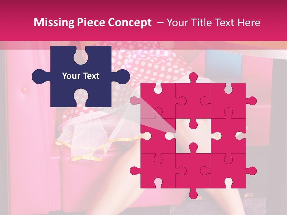 Infantile Woman Diner PowerPoint Template