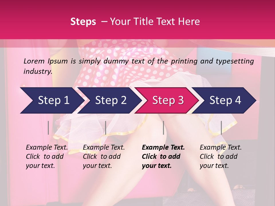 Infantile Woman Diner PowerPoint Template