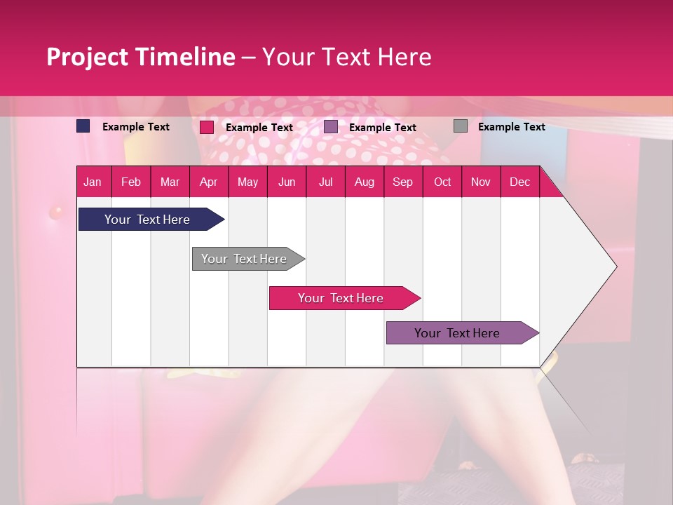 Infantile Woman Diner PowerPoint Template