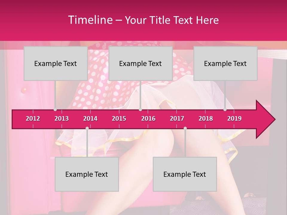 Infantile Woman Diner PowerPoint Template