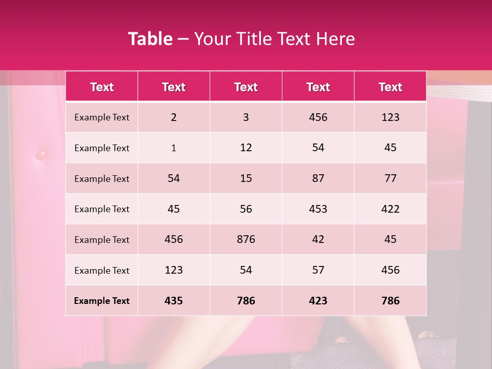 Infantile Woman Diner PowerPoint Template