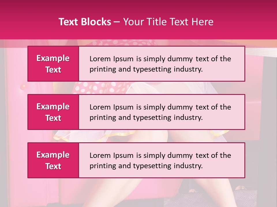 Infantile Woman Diner PowerPoint Template