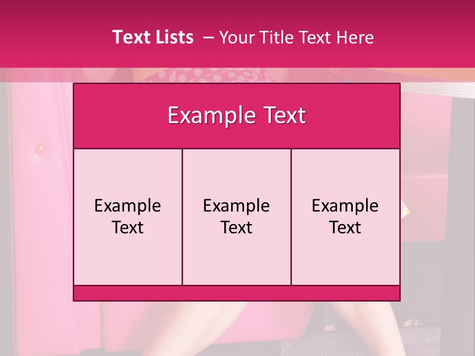 Infantile Woman Diner PowerPoint Template
