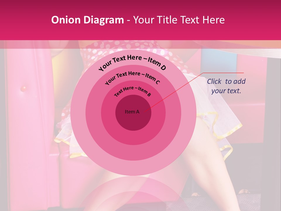 Infantile Woman Diner PowerPoint Template