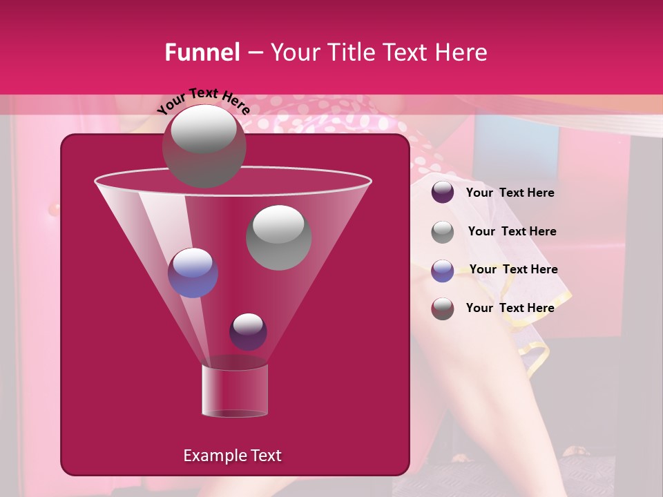 Infantile Woman Diner PowerPoint Template