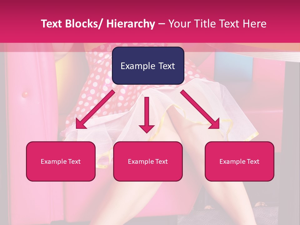 Infantile Woman Diner PowerPoint Template