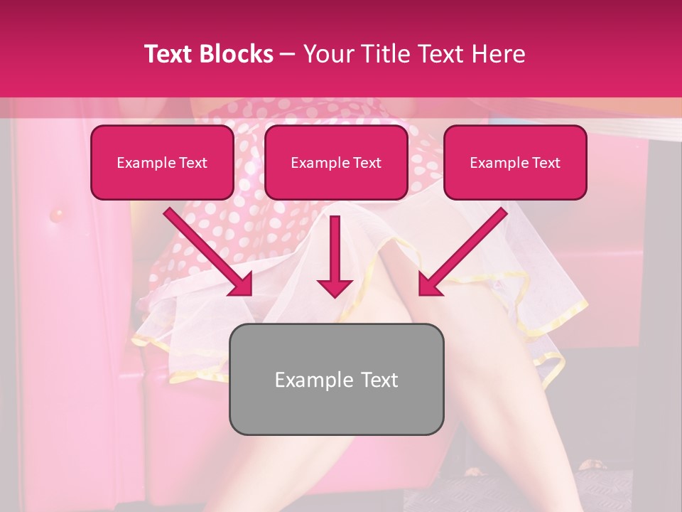 Infantile Woman Diner PowerPoint Template