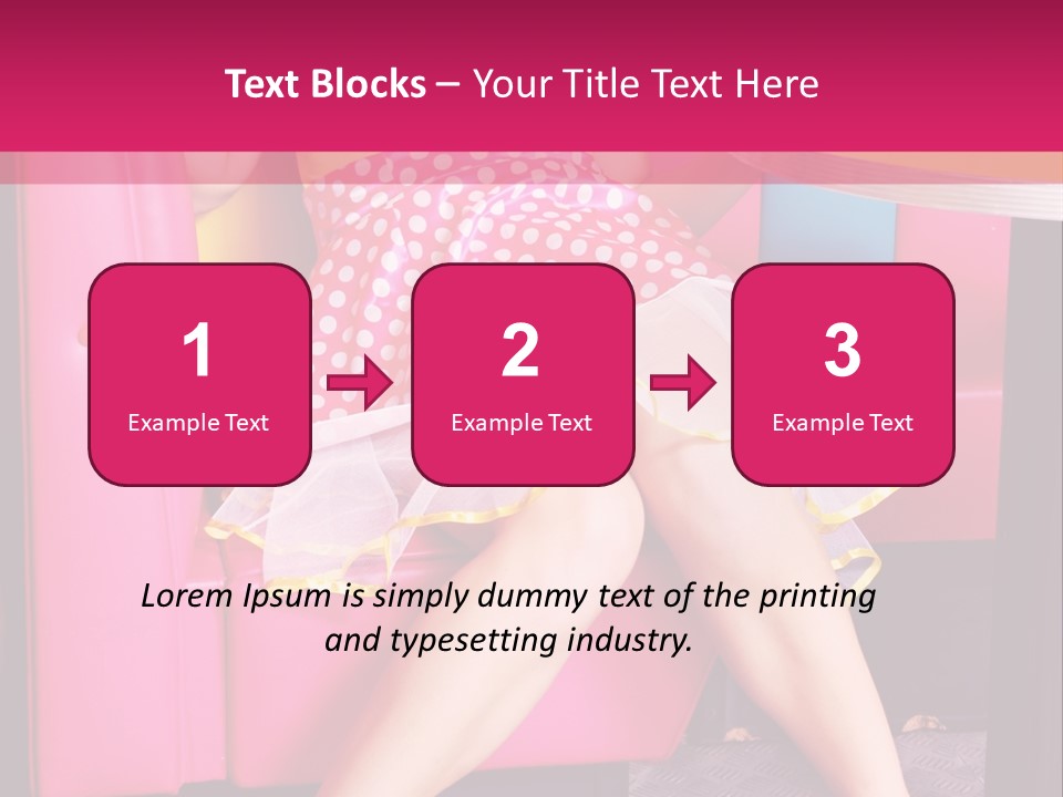 Infantile Woman Diner PowerPoint Template