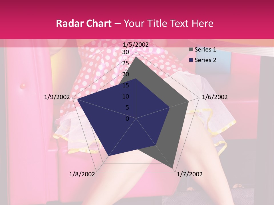 Infantile Woman Diner PowerPoint Template